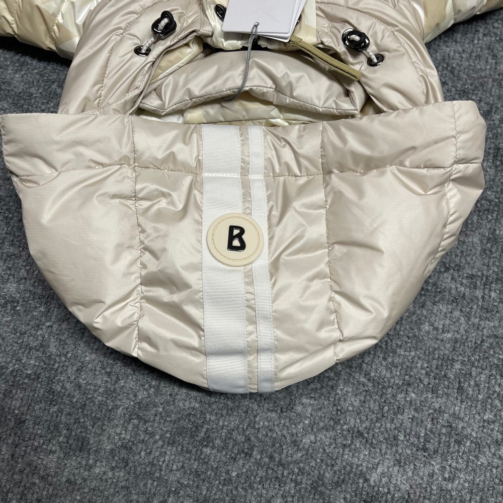 Bogner CARRY-D Jacket Womens XL Beige 750 Down Ski Geometric Luxury Waterproof - Picture 9 of 16
